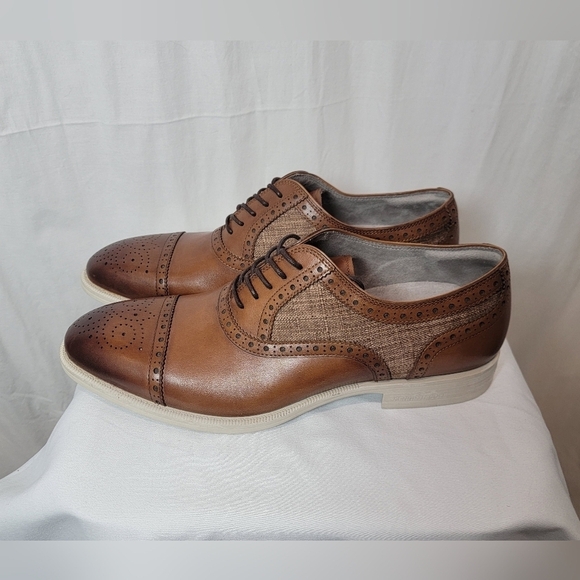 Kenneth Cole New York Two-Tone Brown Oxfords main image 6